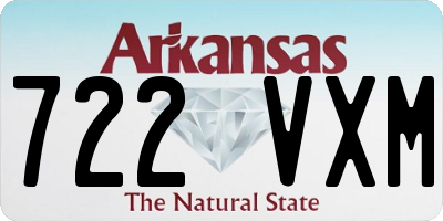 AR license plate 722VXM