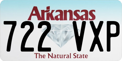 AR license plate 722VXP