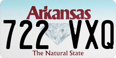 AR license plate 722VXQ