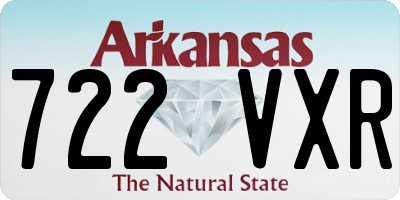 AR license plate 722VXR