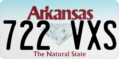 AR license plate 722VXS