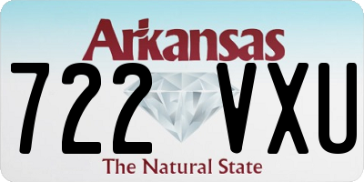 AR license plate 722VXU