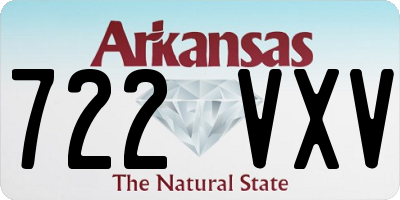 AR license plate 722VXV