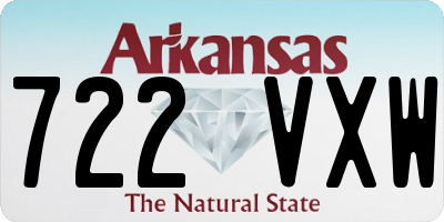 AR license plate 722VXW