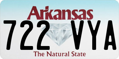 AR license plate 722VYA