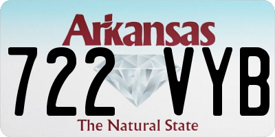 AR license plate 722VYB