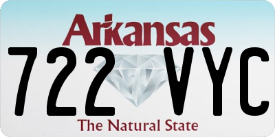 AR license plate 722VYC