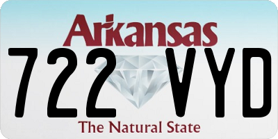 AR license plate 722VYD