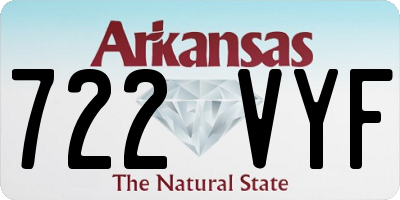 AR license plate 722VYF