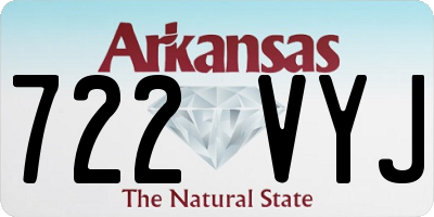 AR license plate 722VYJ