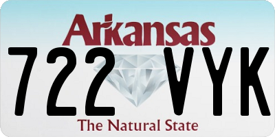 AR license plate 722VYK