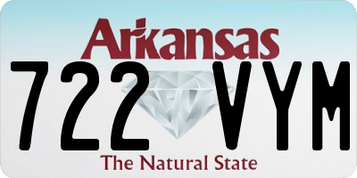 AR license plate 722VYM