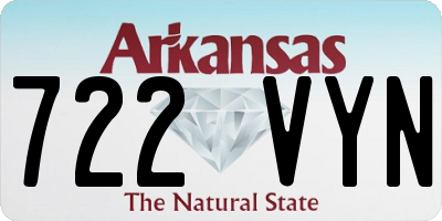 AR license plate 722VYN
