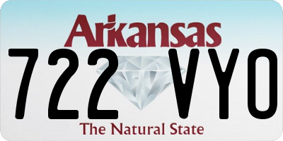 AR license plate 722VYO