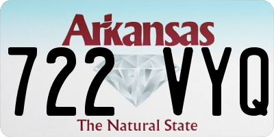 AR license plate 722VYQ