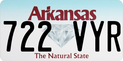 AR license plate 722VYR