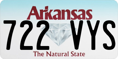 AR license plate 722VYS