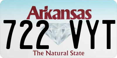 AR license plate 722VYT