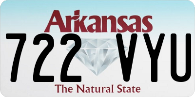 AR license plate 722VYU