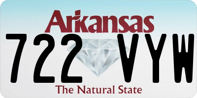 AR license plate 722VYW