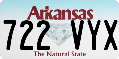 AR license plate 722VYX