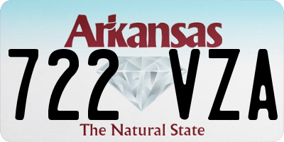 AR license plate 722VZA