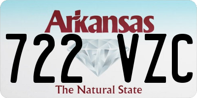 AR license plate 722VZC