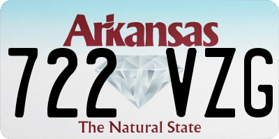 AR license plate 722VZG