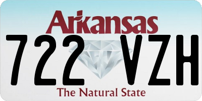 AR license plate 722VZH