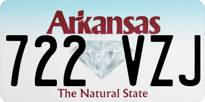 AR license plate 722VZJ