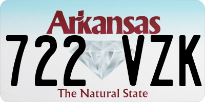 AR license plate 722VZK