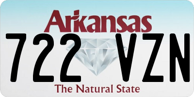AR license plate 722VZN