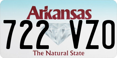 AR license plate 722VZO