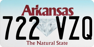 AR license plate 722VZQ