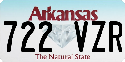 AR license plate 722VZR