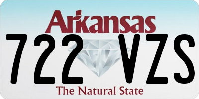 AR license plate 722VZS