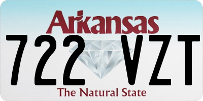 AR license plate 722VZT