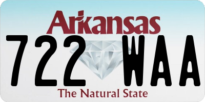 AR license plate 722WAA