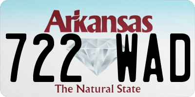 AR license plate 722WAD