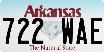 AR license plate 722WAE