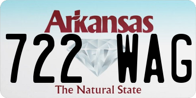 AR license plate 722WAG