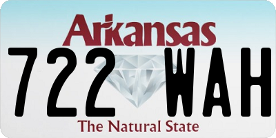 AR license plate 722WAH