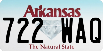 AR license plate 722WAQ