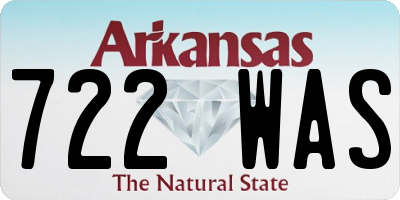 AR license plate 722WAS