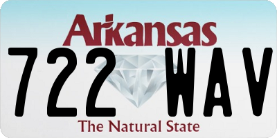 AR license plate 722WAV