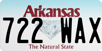 AR license plate 722WAX