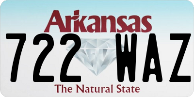 AR license plate 722WAZ