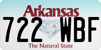 AR license plate 722WBF