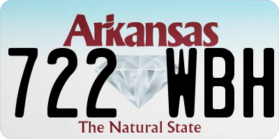 AR license plate 722WBH