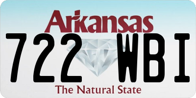AR license plate 722WBI